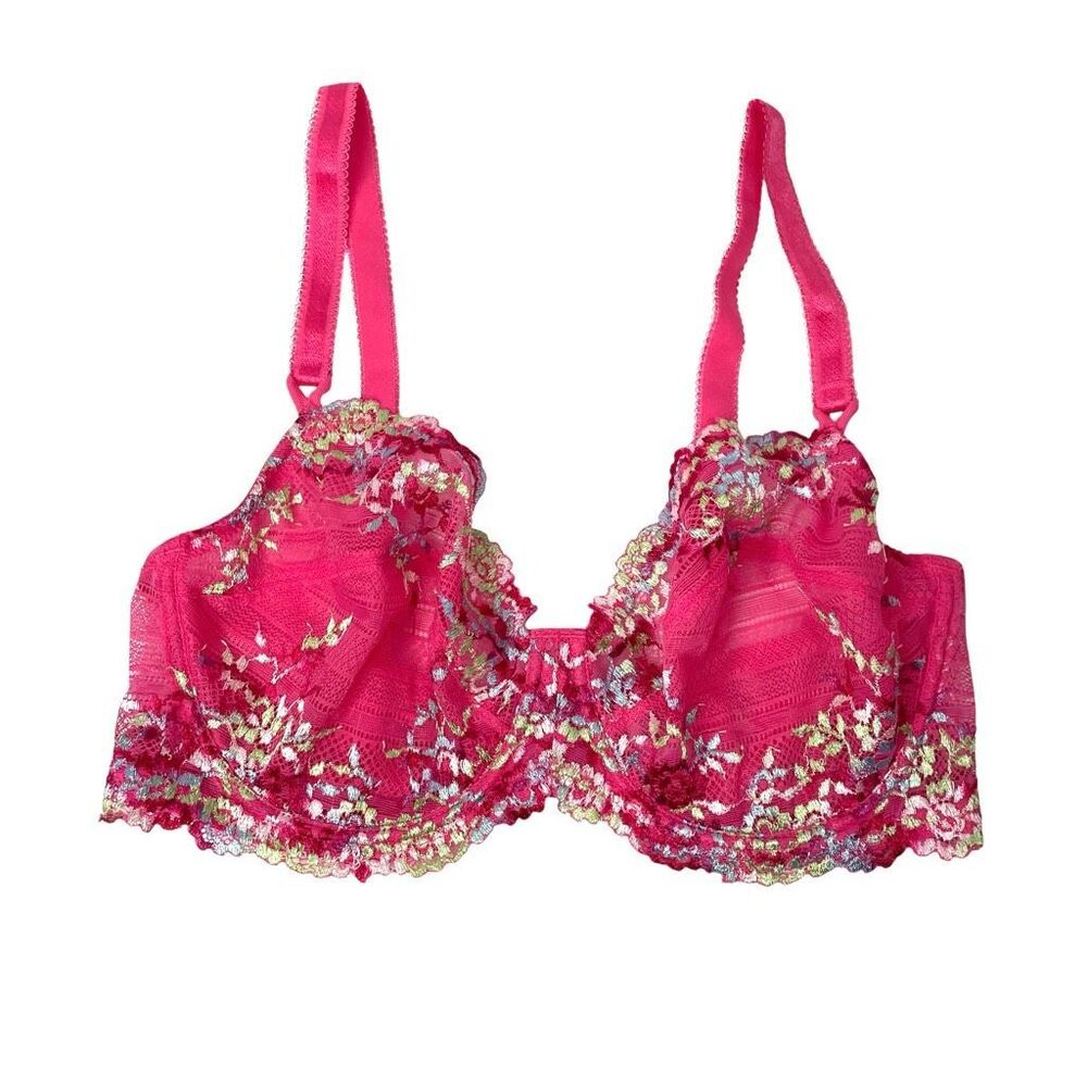 Wacoal Embrace Lace Underwire Bra Size 36D pink - Picture 1 of 8
